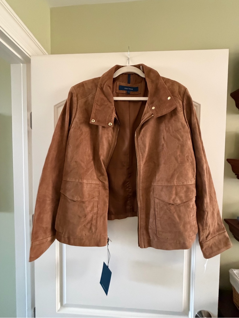 Cole Haan Goat Leather Suede Jacket